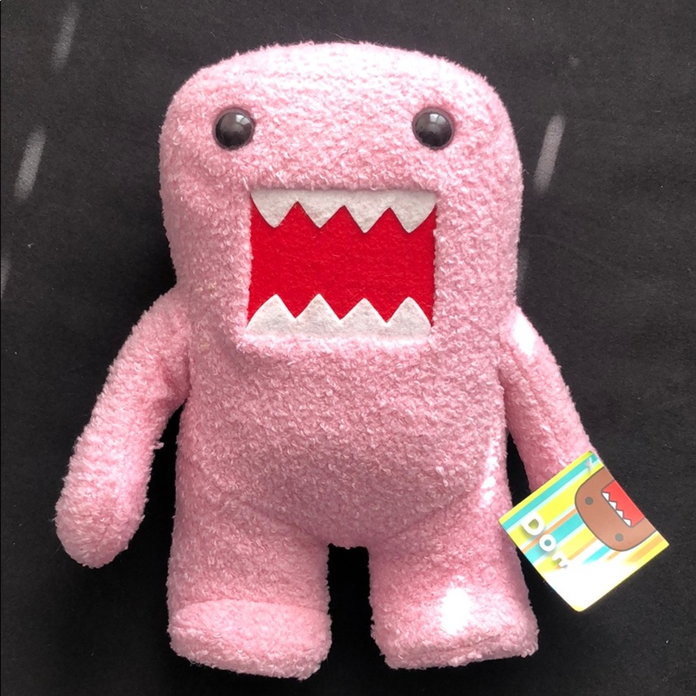 Pink Domo stuffed animal